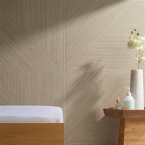 Lounge Ribbed Oak 24x48 Wood Look Tile Wood Tile Bathroom Wall Tile