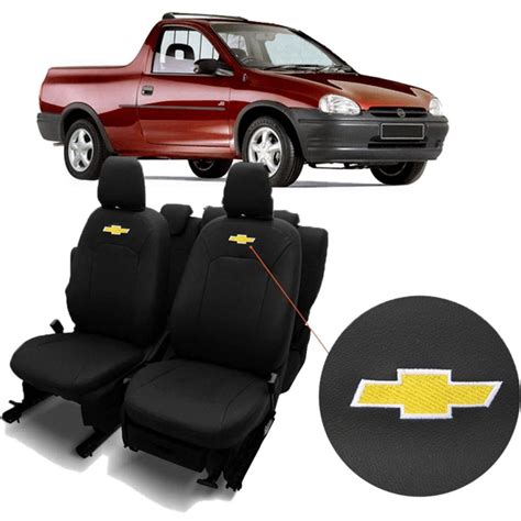 Capas De Bancos Automotivos Couro Carro Espec Ficas Chevrolet Montana