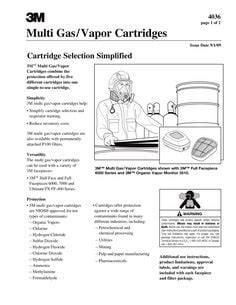 M Multi Gas Vapor Cartridge Ea Case Industrial M