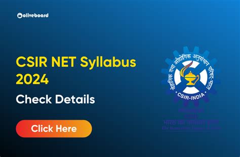 Csir Net Syllabus 2024 And Exam Pattern Download Pdf