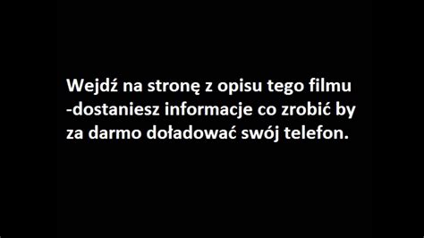 Do Adowania Do Wszystkich Sieci W Polsce Za Darmo Youtube