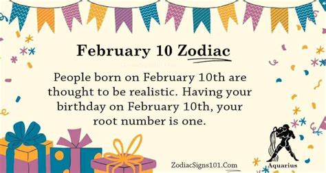 February 10 Zodiac Is Aquarius, Birthdays And Horoscope - ZodiacSigns101