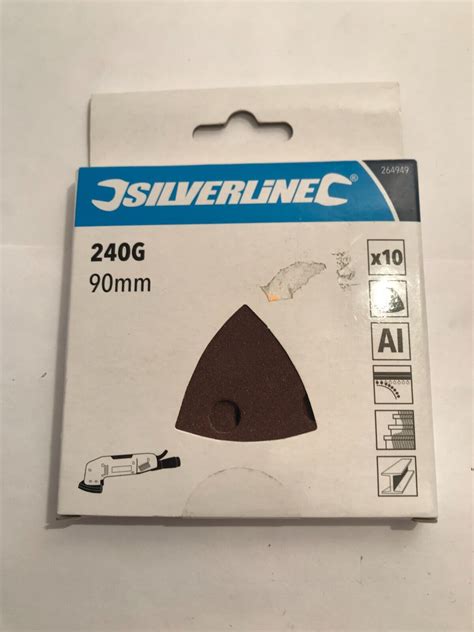 Silverline Hook Loop Triangle Sheets Mm Pack Grit Power