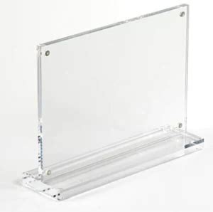 X Acrylic Sign Holder With Magnets T Style Acrylic Photo Frame