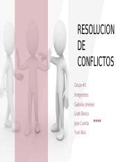 Resoluci N De Conflictos Causas Y Soluciones Para Conflictos Course Hero