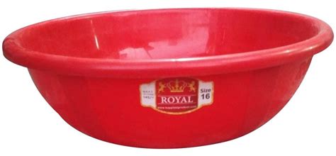 Circular Red Round Plastic Ghamela For Household Size Inch At Rs