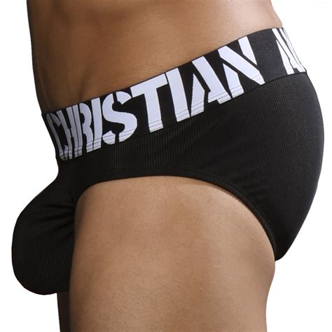 Andrew Christian Slip Almost Naked Power Rib Noir Inderwear