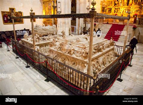 Tomb of Ferdinand and Isabella in Capilla Real of the Granada Cathedral ...