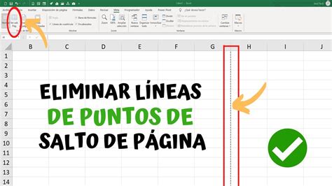 Como Eliminar L Neas De Puntos De Salto De P Gina Y Otros En Excel