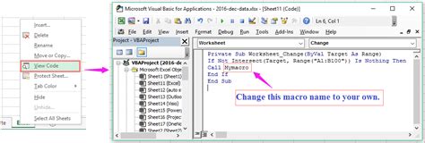 How To Run Macro When Cell Value Changes In Excel