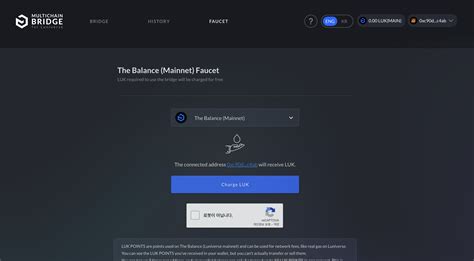 Luniverse Mainnettestnet Luk Faucet