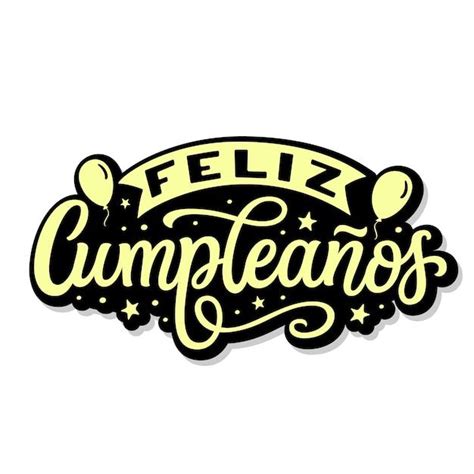 Vector feliz cumpleaños en español ma Premium Vector Freepik