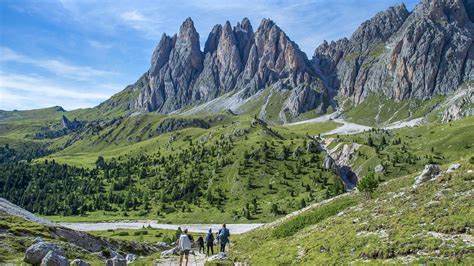 Hike Below The Odle In The Puez Odle Nature Park Unesco World