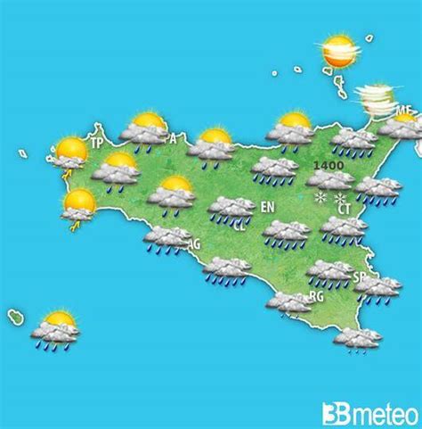 Meteo Sicilia Qualche pioggia mercoledì poi ponte del 25 aprile più