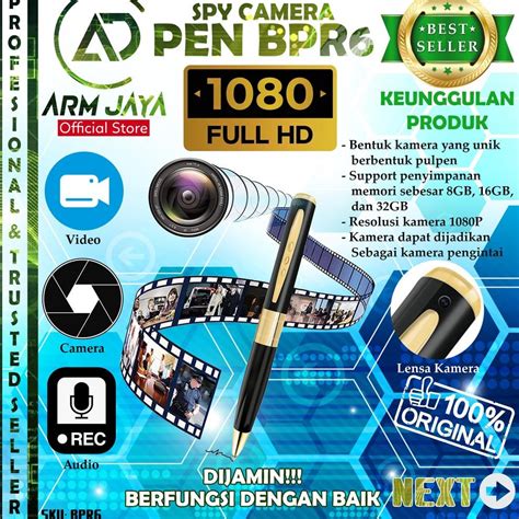 Jual KODE 922 BPR 6 SPY KAMERA PULPEN PENGINTAI TERSEMBUNYI PEREKAM