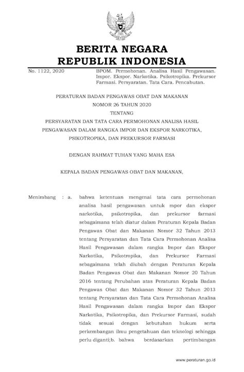 PDF BERITA NEGARA REPUBLIK INDONESIAFarmasi Persyaratan Tata Cara