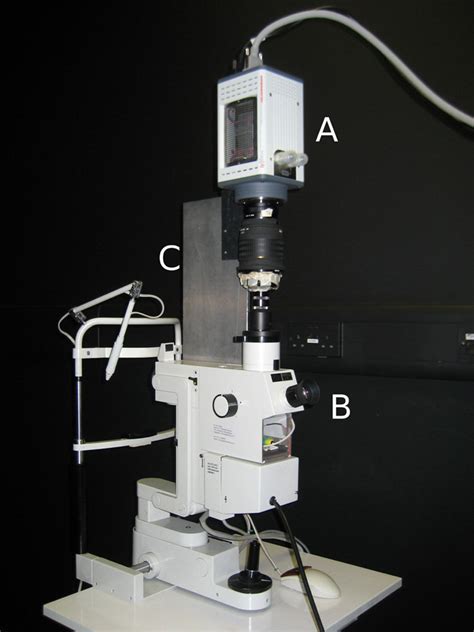 Color Online CCD Imager Attached To Fundus Camera A CCD Camera