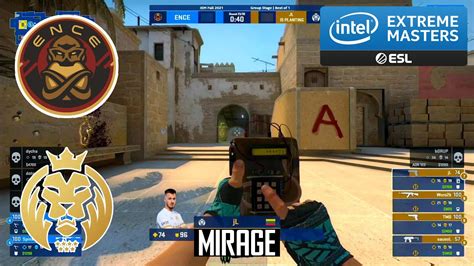 Ence Vs Mad Lions Map Mirage Highlights Iem Fall Youtube