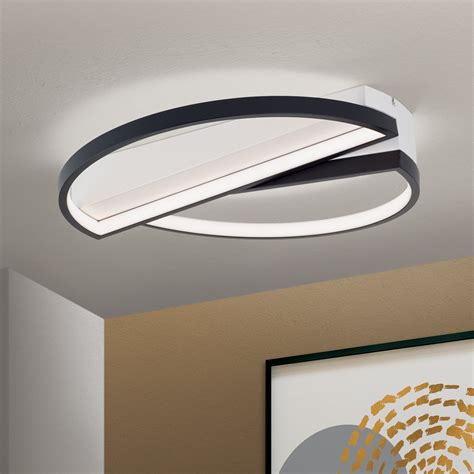 Plafoniera Led Olga Nero Bianco Lampade It