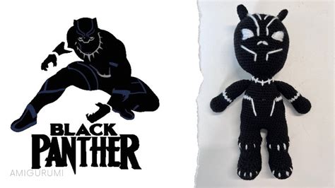 Black Panther Amigurumi Pantera Negra De Marvel Youtube