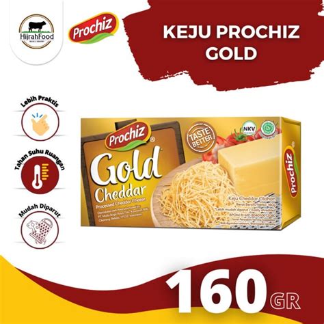 Jual Prochiz Gold Cheddar Cheese Keju Cheddar Gold Gr Shopee