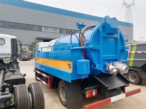 L High Pressure Fecal Sludge Suction Tanker Truck Sewer Cleaning