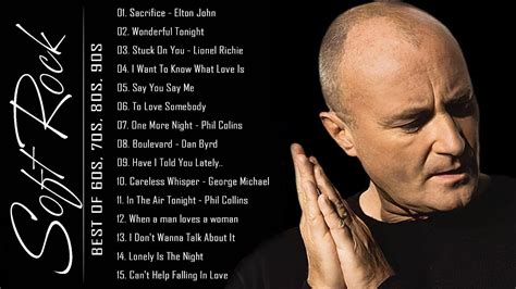 Phil Collins Eric Clapton Michael Bolton Rod Stewart Bee Gees Soft Rock Ballads 70s 80s