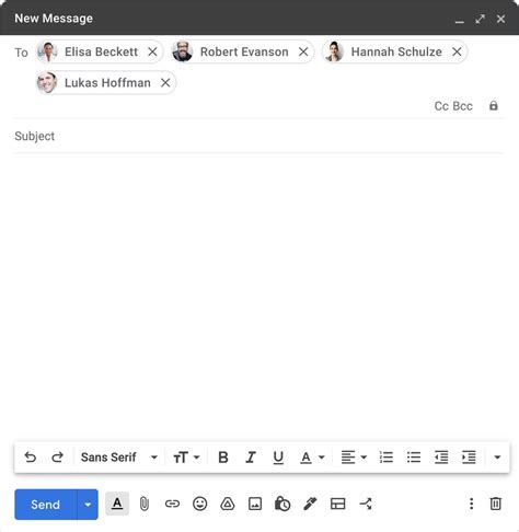 Das neue GMail: Verbesserte Oberfläche für das Mail Verfassen-Overlay