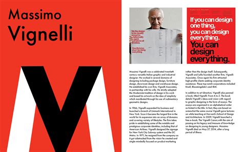 Massimo Vignelli Behance