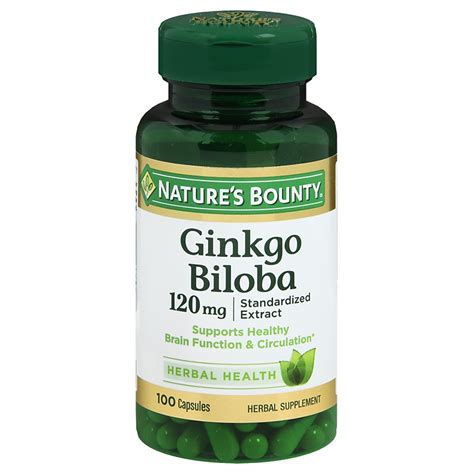 Nature S Bounty Double Strength Ginkgo Biloba Mg Capsules Walgreens