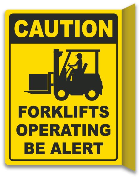 Way Forklifts Operating Sign E By Safetysign