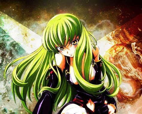 Fond Décran Illustration Anime Code Geass Vert Cheveux Des Bandes Dessinées Mythologie