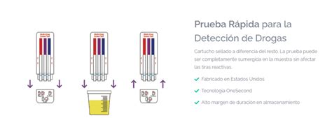 Prueba antidoping 5 parámetros THC COC MET OPI