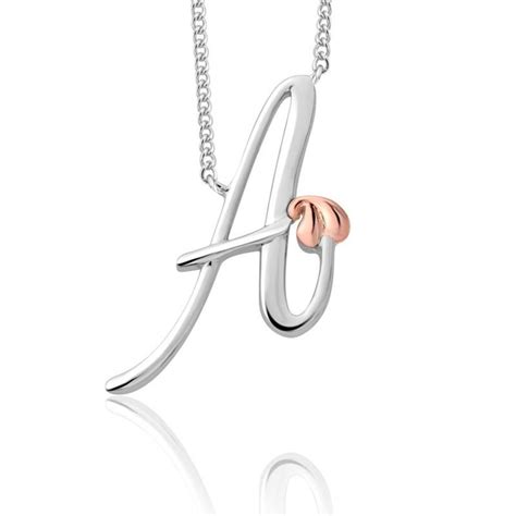 Clogau Tree Of Life Sterling Silver Initials Letter A Necklace