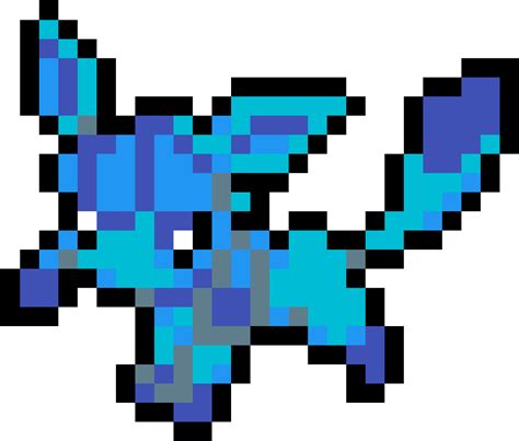 Glaceon Pixel Art Minion Super Hero Clipart Large Size Png Image Pikpng