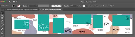 Instagram Carousel Template Illustrator Prntbl