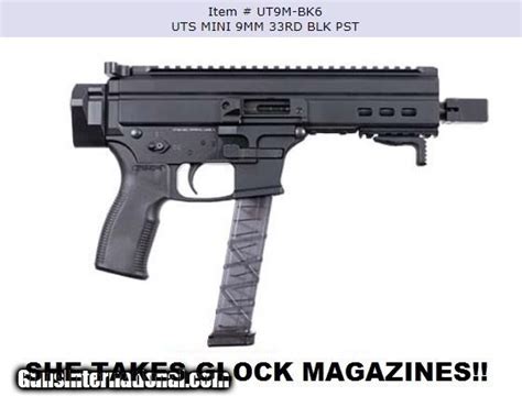 New Utas 9mm Model Ut9m Bk6 Semi Auto Pistol That Takes Glock Magazines