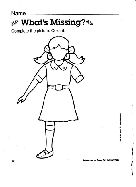 Body Tracing Activity For Kindergarten