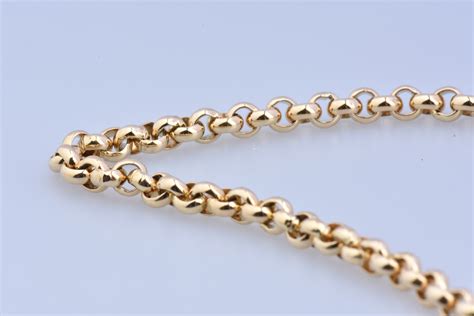 Bracelet En Or Jaune Carats Milli Mes Chaine En Maille For At