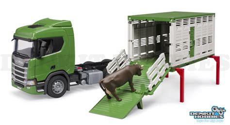 Scania Super R Cattle Transportation Truck With Cattle Bruder Toys