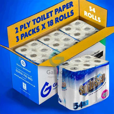 Softesse 54 Luxury Embossed Toilet Rolls 2 Ply Cheap Toilet Rolls