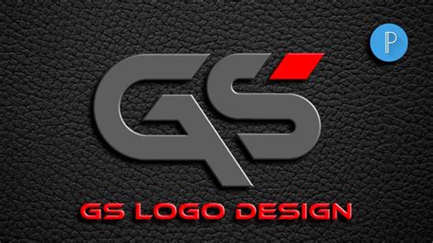 How To Make Gs Logo Design In Pixellab Professional Logo Design How