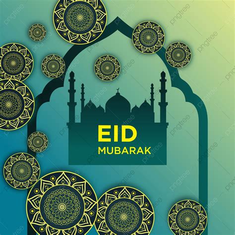 Vector De Diseño Eid Mubarak Fondos Alá Arábica Antecedentes Imagen