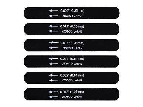 Hosco Japan Sattelfeilen Black Nut File Set 6 Stück 009 0 42