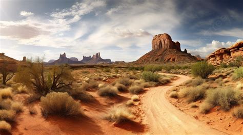 Desert Path In Monument Valley Background Pictures Of Arizona Background Image And Wallpaper