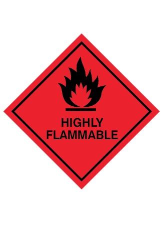 Highly Flammable Labels