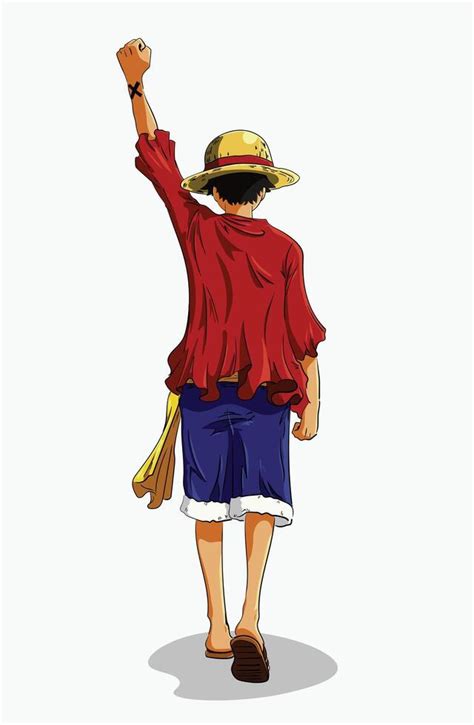 Editorial Design Vector One Piece Character Monkey D Luffy Anime