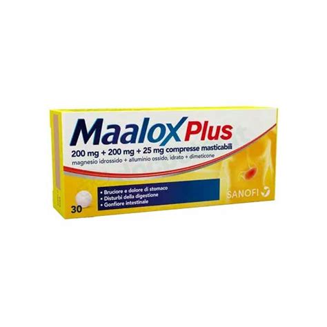 Maalox Plus Compresse Masticabili Disturbi Gastrici