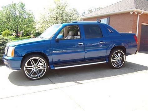 Buy Used 2003 Cadillac Escalade Ext 26inch Dub Wheels Rare Factory Blue