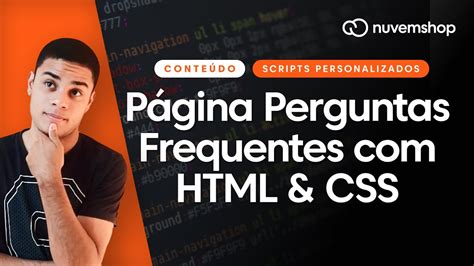 Turbinando página de perguntas frequentes HTML CSS YouTube